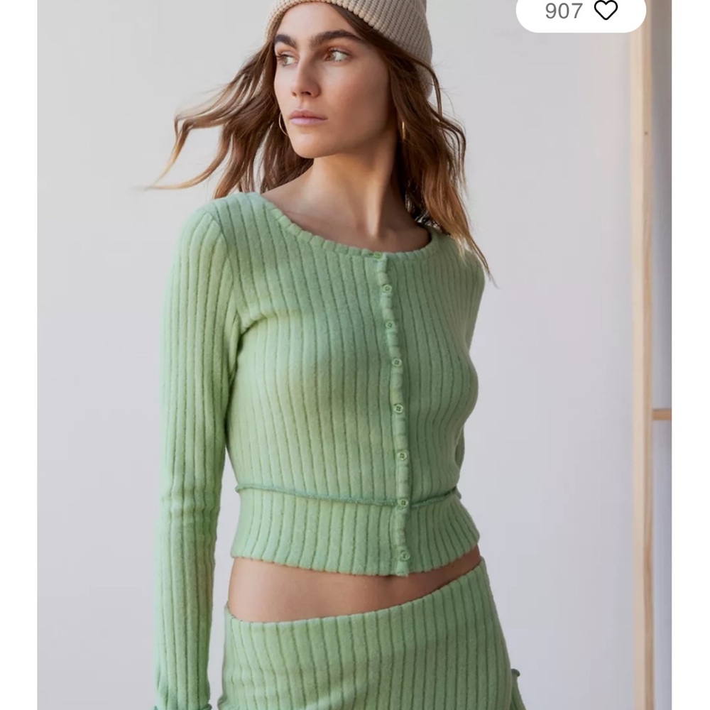 Urban Outfitters Out From Under Bounce Plush Suki Ribbed Top,